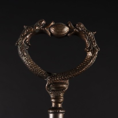 Lampadaire Ancienne en Style Renaissance italie \'900 Bronze