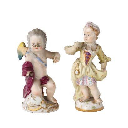 Dos figuras de porcelana de Meissen