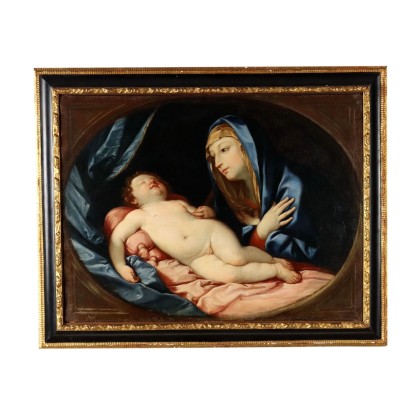 Madonna en Adoración del Niño Durmiente