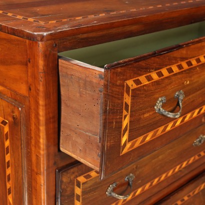 CHEST OF DRAWERS, Ancient Embellished Canterano