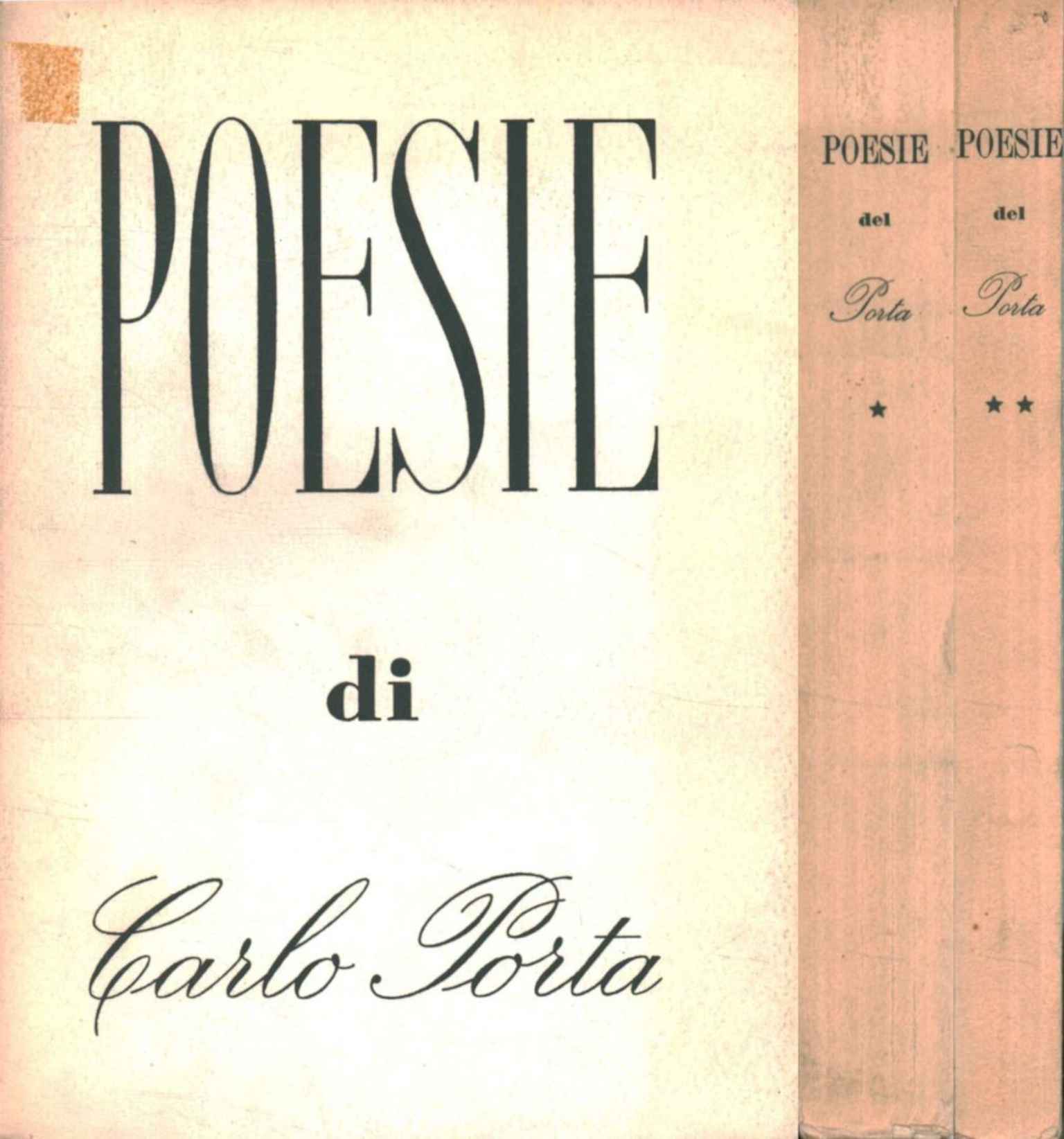 Poemas de Carlo Porta (2 volúmenes),Poemas de Carlo Porta (2 volúmenes)