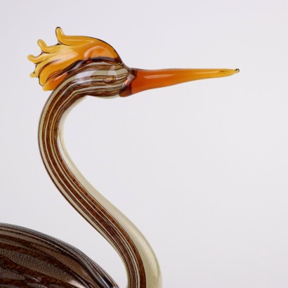 Pájaro acuático en cristal de Murano S