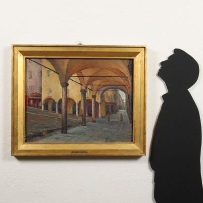 Gemälde von Riccardo Viriglio, Stadtansicht, Riccardo Viriglio, Riccardo Viriglio, Riccardo Viriglio, Riccardo Viriglio