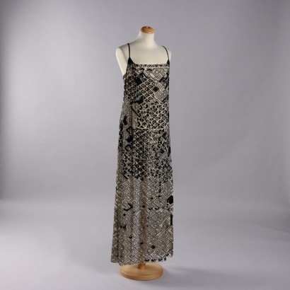 Vintage 1990s Dress by Krizia UK Size 14 Pure Silk Dove Gray