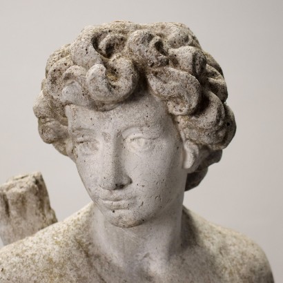 Statue de jardin représentant Apollon