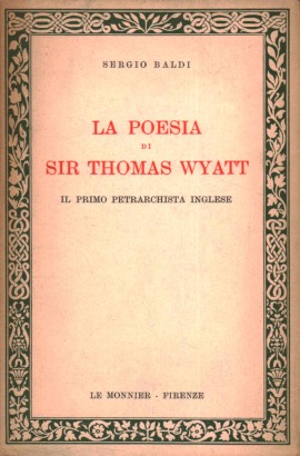 La poesia di Sir Thomas Wyatt