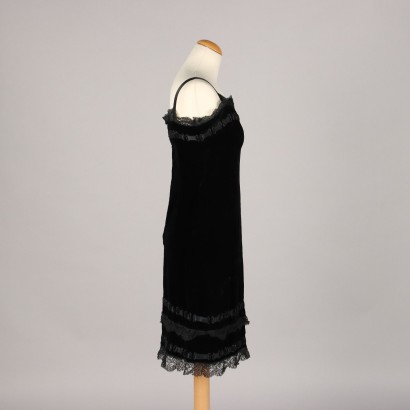 Robe Vintage en Velours Noir