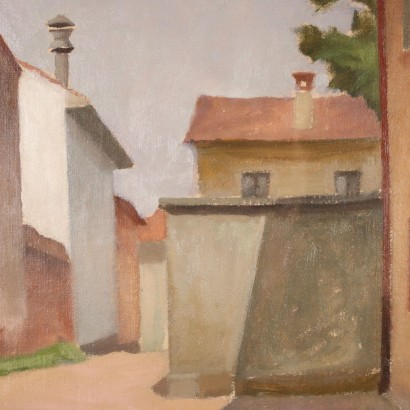 Gemälde von Primo Carena, Dorfstraße, Primo Carena, Primo Carena, Primo Carena, Primo Carena, Primo Carena