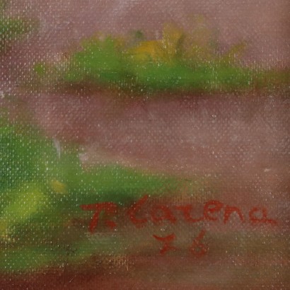 Pintura de Primo Carena,Árboles en la niebla,Primo Carena,Primo Carena,Primo Carena,Primo Carena,Primo Carena