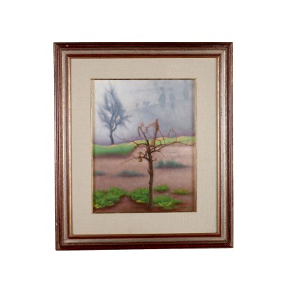 Gemälde von Primo Carena, Bäume im Nebel, Primo Carena, Primo Carena, Primo Carena, Primo Carena, Primo Carena