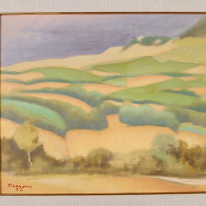 Gemälde von Primo Carena, Die Erntezeit, Primo Carena, Primo Carena, Primo Carena, Primo Carena
