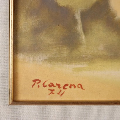 Gemälde von Primo Carena, Die Erntezeit, Primo Carena, Primo Carena, Primo Carena, Primo Carena
