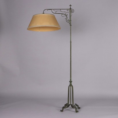 Antique Floor Lamp Painted Iron Italy XX Century