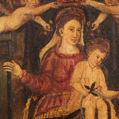 Painting Madonna with Child and Saints