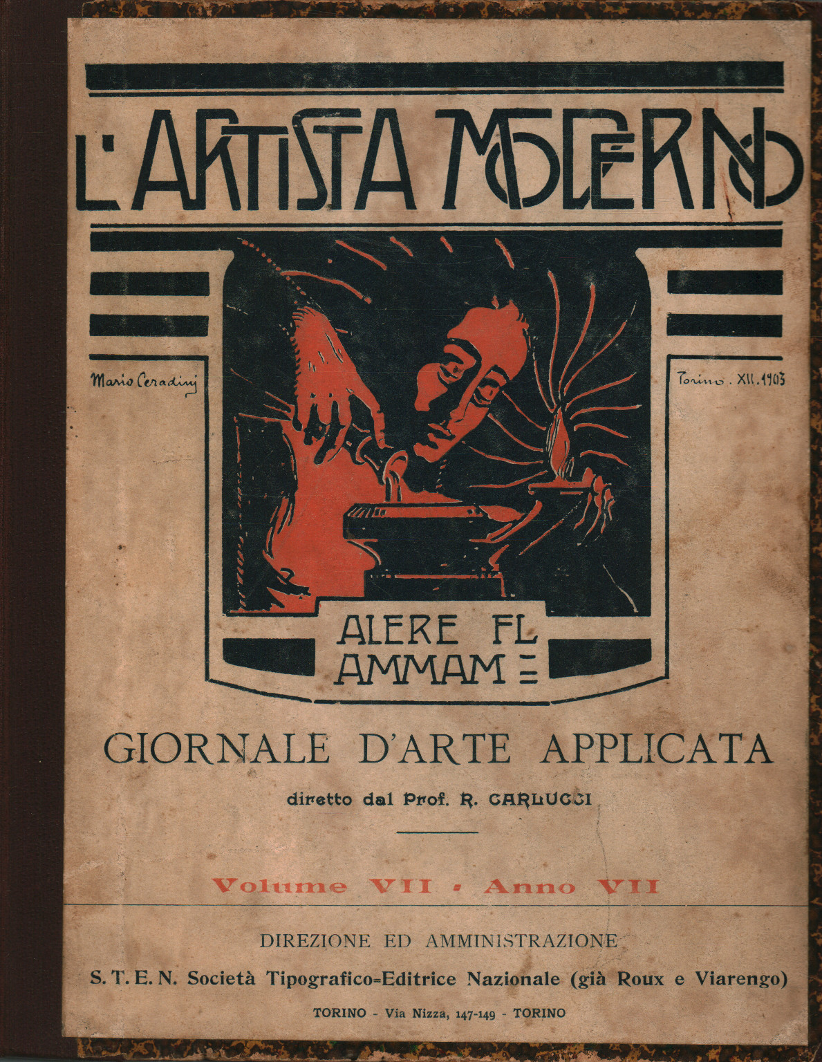 L artista moderno Vol. VII, Año VII, 1908, s.una.
