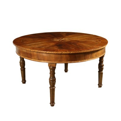 antigüedades, mesa, mesa antigua, mesa antigua, mesa italiana antigua, mesa antigua, mesa neoclásica, mesa del siglo XIX, Mesa extensible lombardo-veneto