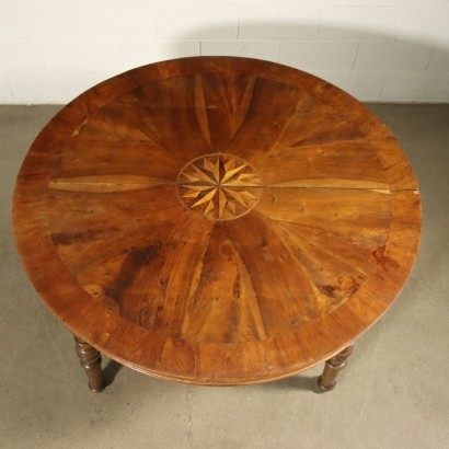 antigüedades, mesa, mesa antigua, mesa antigua, mesa italiana antigua, mesa antigua, mesa neoclásica, mesa del siglo XIX, Mesa extensible lombardo-veneto