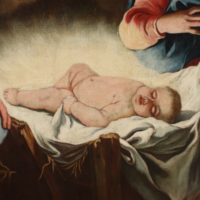 arte, arte italiano, pintura italiana antigua, Adoración del Niño Jesús