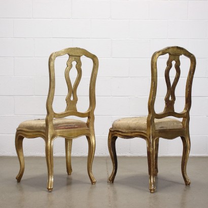 antigüedades, silla, sillas antiguas, silla antigua, silla italiana antigua, silla antigua, silla neoclásica, silla del siglo XIX, par de sillas de estilo