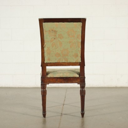 Group of 4 Neoclassical Chairs Walnut Italy XVIII Century