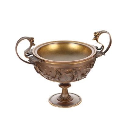 Antique F. Barbedienne Bronze Cup France XIX Century