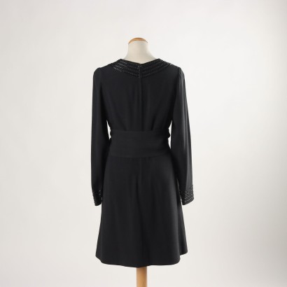 Vintage Kleid Wolle Gr. L Italien 1960er-1970er