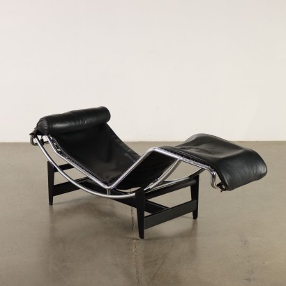 Cassina LC4 Chaise Longue Leather Italy 1980s